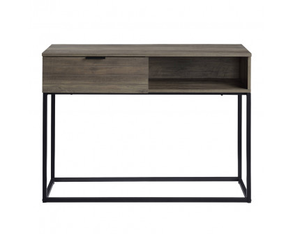 ACME - Galeno Writing Desk in Rustic Oak/Black