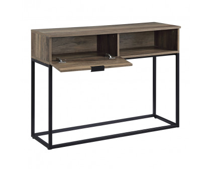 ACME - Galeno Writing Desk in Rustic Oak/Black