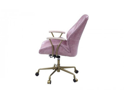 ACME Hamilton Leather Executive Office Chair - Pink