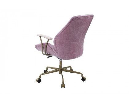 ACME Hamilton Leather Executive Office Chair - Pink