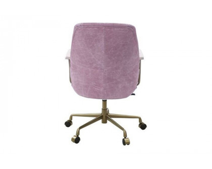 ACME Hamilton Leather Executive Office Chair - Pink