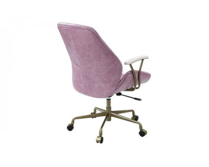 ACME Hamilton Leather Executive Office Chair - Pink