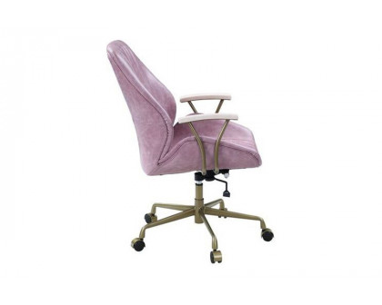 ACME Hamilton Leather Executive Office Chair - Pink