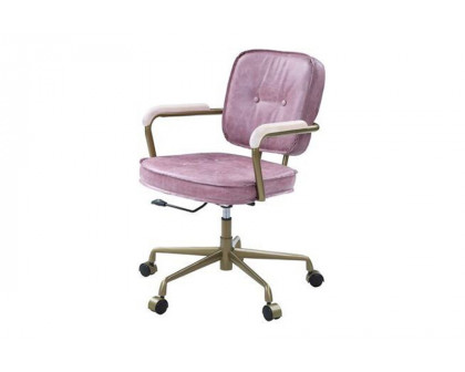 ACME Siecross Office Chair - Pink Top Grain Leather