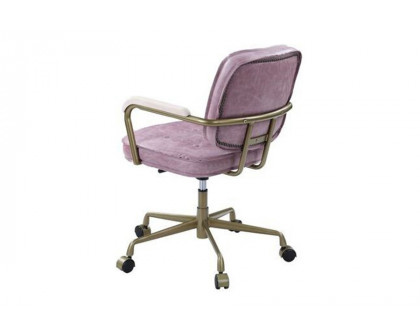 ACME Siecross Office Chair - Pink Top Grain Leather