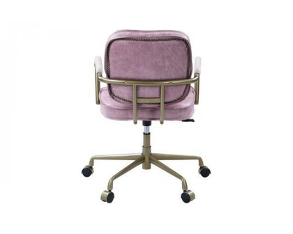 ACME Siecross Office Chair - Pink Top Grain Leather