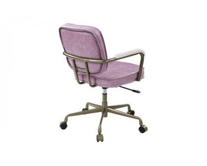 ACME Siecross Office Chair - Pink Top Grain Leather