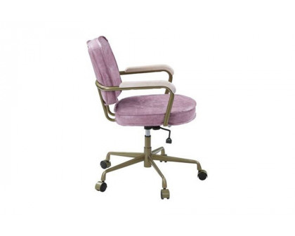 ACME Siecross Office Chair - Pink Top Grain Leather