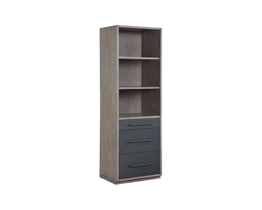 ACME - Estevon Bookcase in Gray Oak