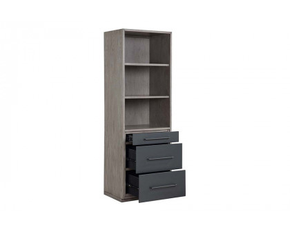 ACME - Estevon Bookcase in Gray Oak