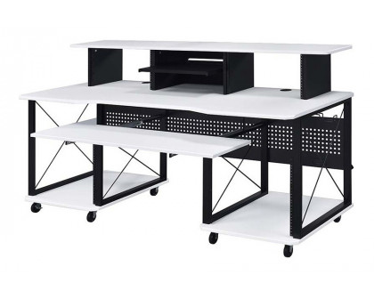 ACME Megara Music Desk - White and Black Finish