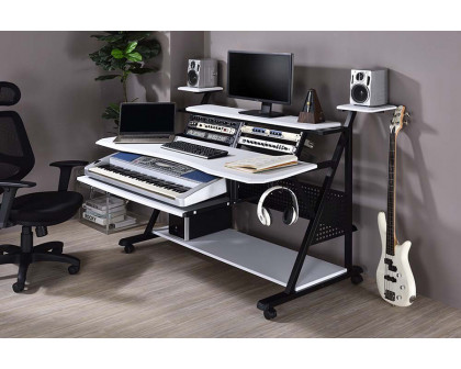 ACME Willow Music Desk - White and Black Finish