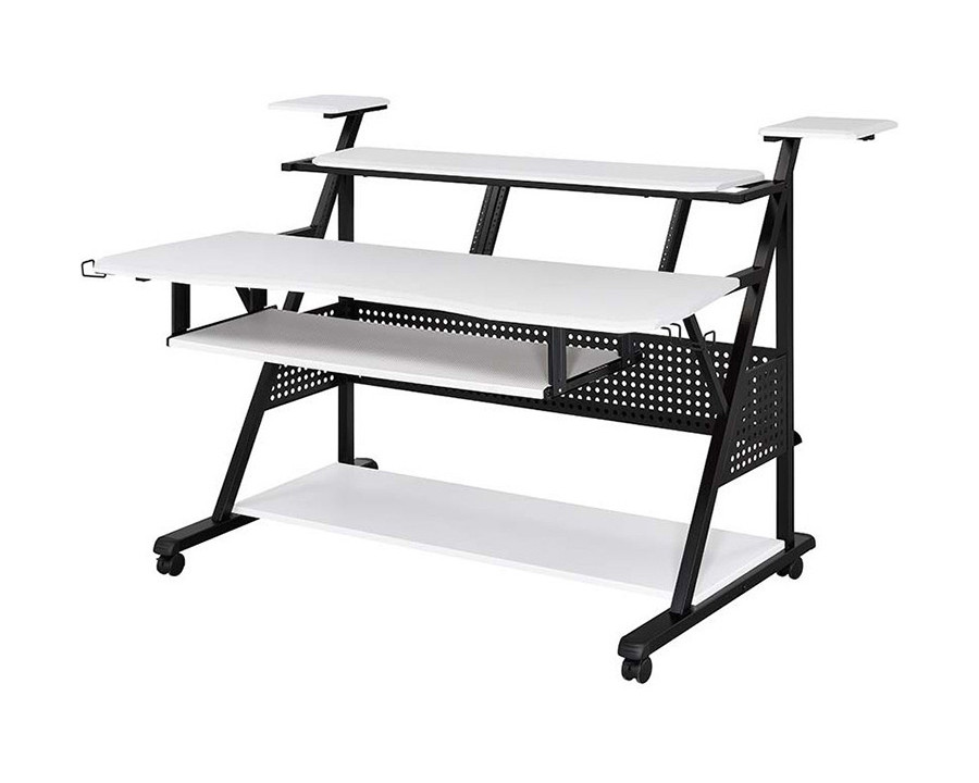 ACME Willow Music Desk - White and Black Finish