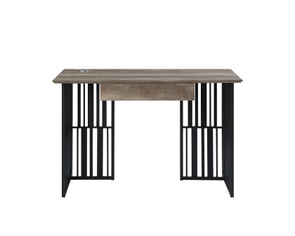 ACME - Zudora Writing Desk in Antique Oak/Black