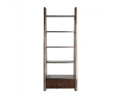 ACME - Brancaster Bookcase in Aluminum