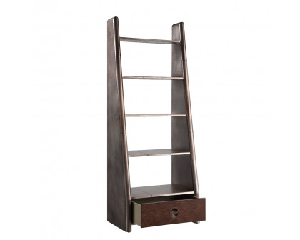 ACME - Brancaster Bookcase in Aluminum