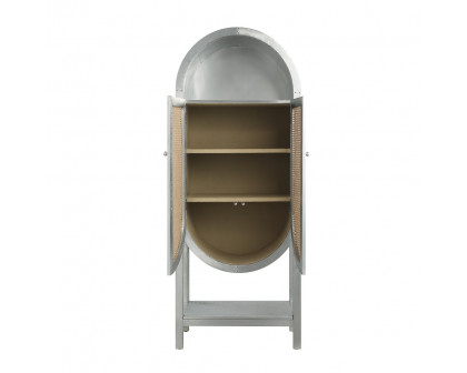 ACME - Ogden Bookcase in Aluminum