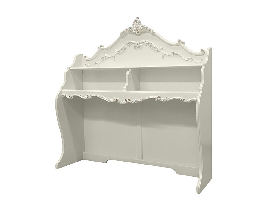 ACME - Pearl Computer Desk Hutch in Pearl White