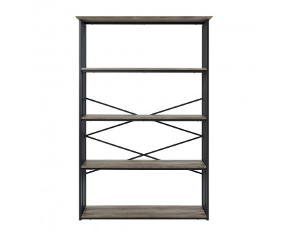 ACME - Zudora Bookshelf in Antique Oak/Black