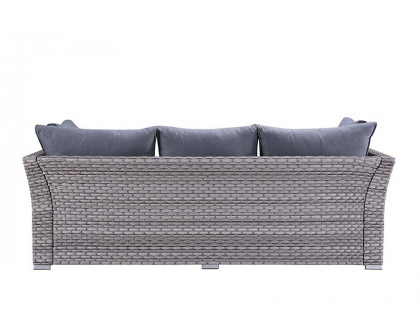 ACME - Laurance Patio Sectional Sofa & Cocktail Table in Gray