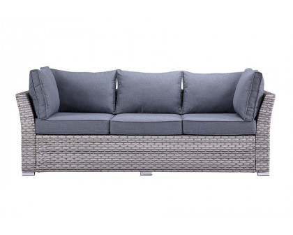 ACME - Laurance Patio Sectional Sofa & Cocktail Table in Gray