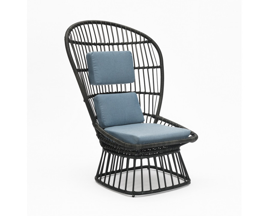 ACME - Qudrat Patio Lounge Chair in Black