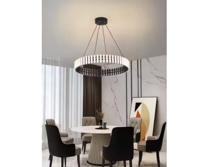 Modern Atmospheric Round LED Chandelier - 80cm