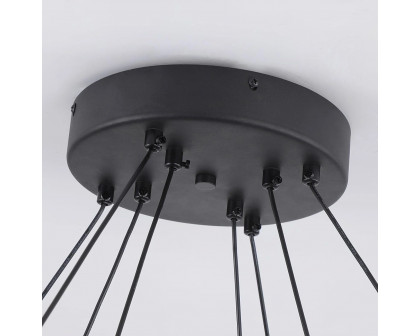 Modern Atmospheric Round LED Chandelier - 80cm