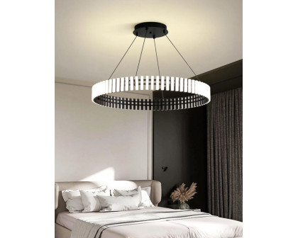 Modern Atmospheric Round LED Chandelier - 80cm