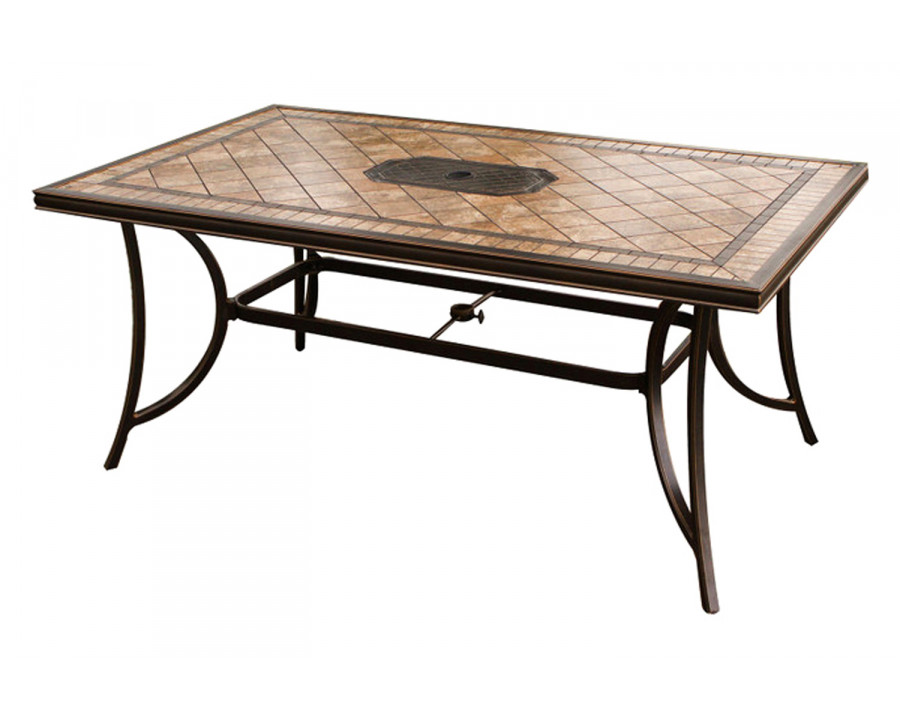 Agio Porcelain Top Dining Table - 1011x 713 x 1722