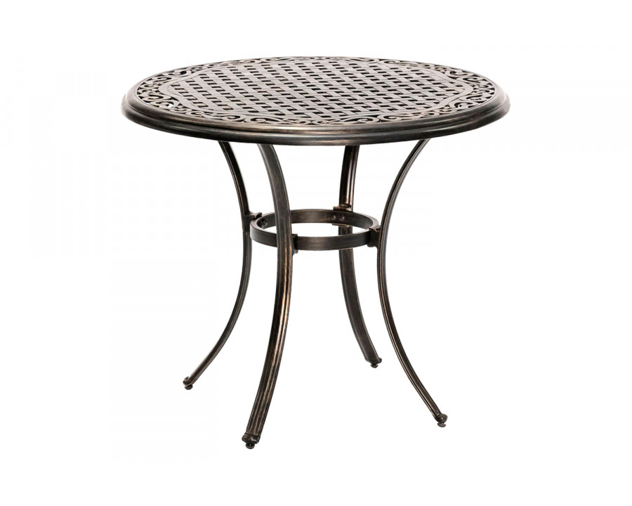 Agio - 28" Round Aluminum Cast Top Bistro Table