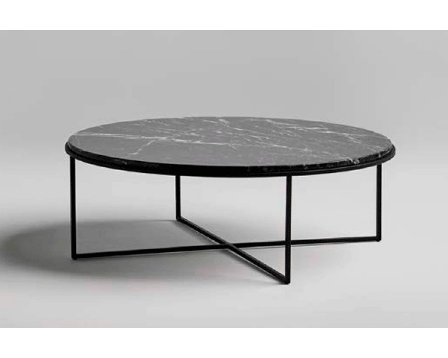 Alexandra - Denver Round Coffee Table in Ebony Finish