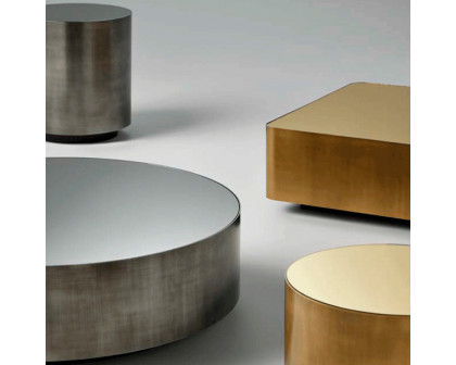 Alexandra - Seven Round Coffee Table in Gold Mirror