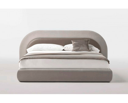 Alexandra - Orient Bed For 180x200cm Mattress in Lisboa Gris