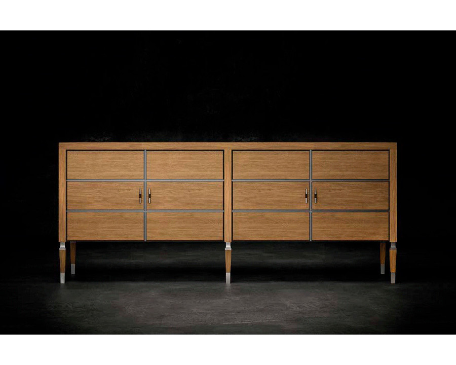 Alexandra - Lauren Sideboard in Centennial Oak /Silver Wood