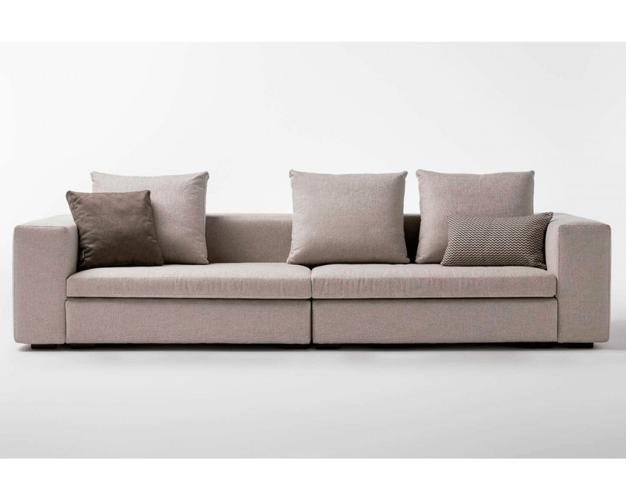 Alexandra - Prince Stationary Solid Print Sofa in Visby, Square Arms