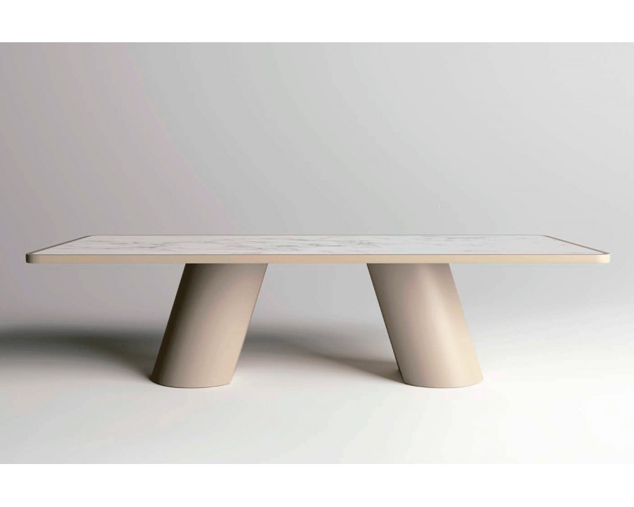 Alexandra Altea Dining Table - Matt Stone Gray, Ceramic Porcelain