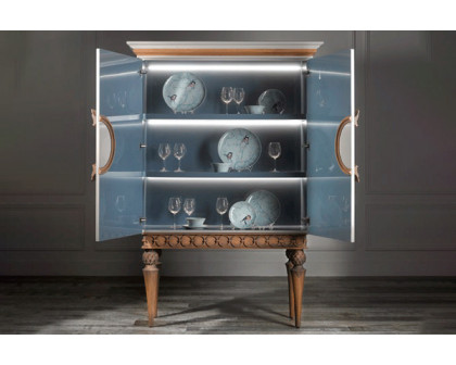 Alexandra - Artedo Rectangled Cabinet in Antique Gold