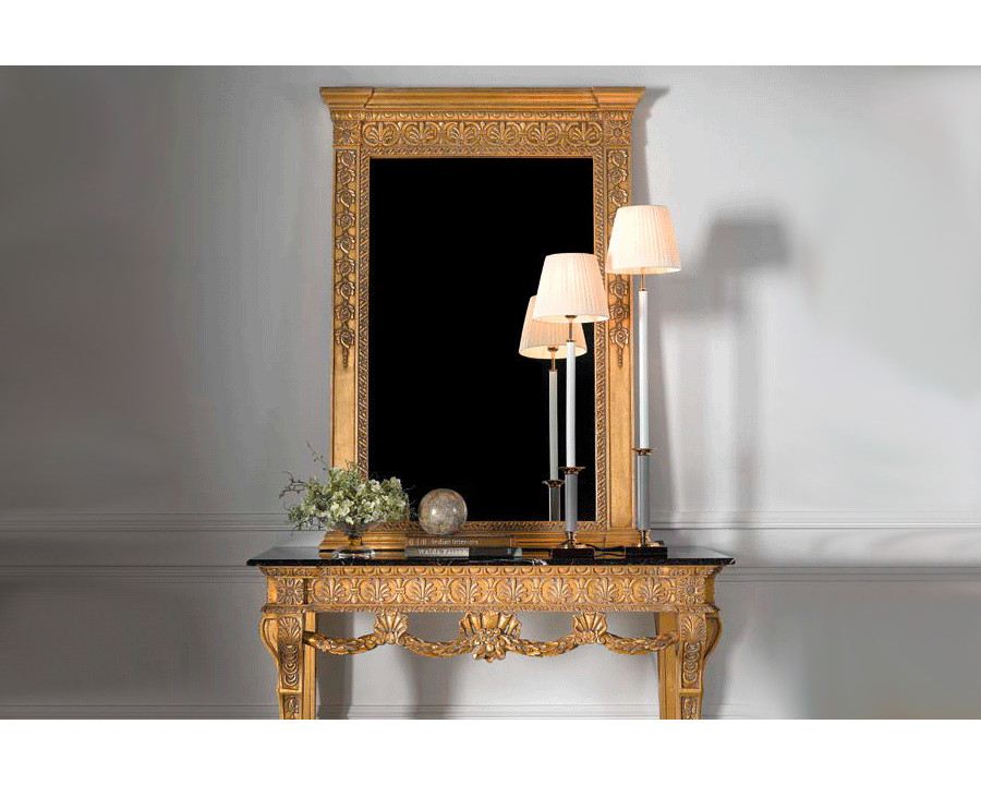 Alexandra - Concha Mirror in Anticuary Gold