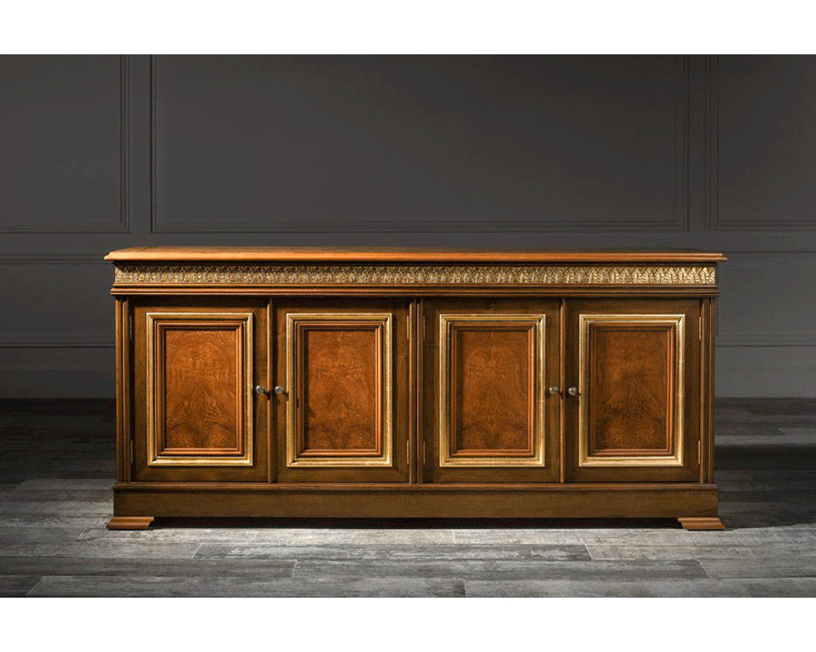 Alexandra - Atenea Sideboard in Honey/Walnut Deco/Antique Gold