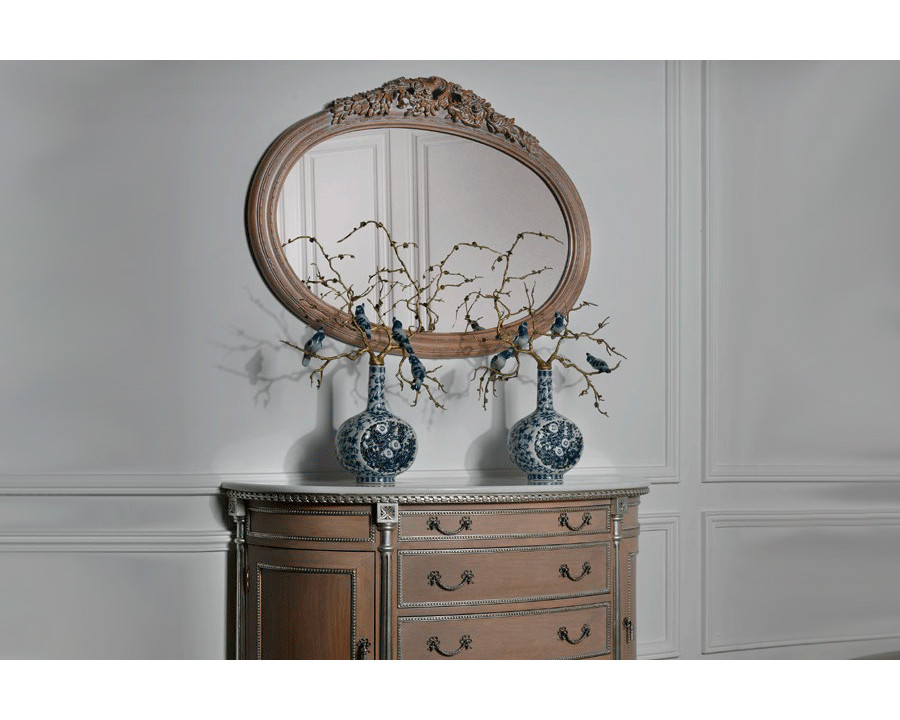 Alexandra - Lucia Mirror in White Patina Oak