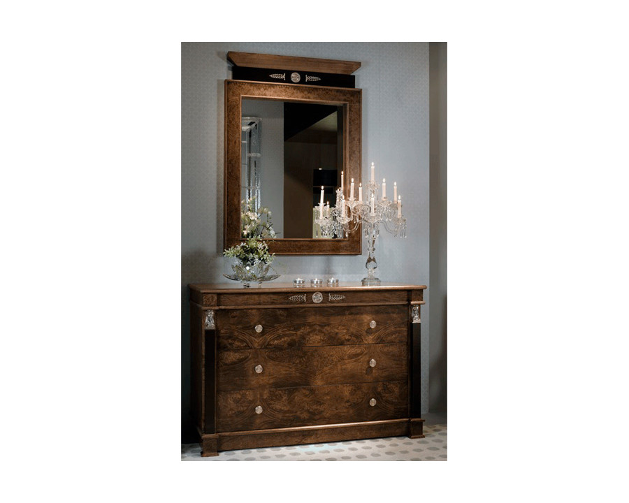 Alexandra - Leonid Mirror in Walnut/Black Olive