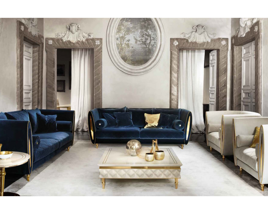 Arredoclassic Sipario Sofa - Blue/Gold, Cat. B