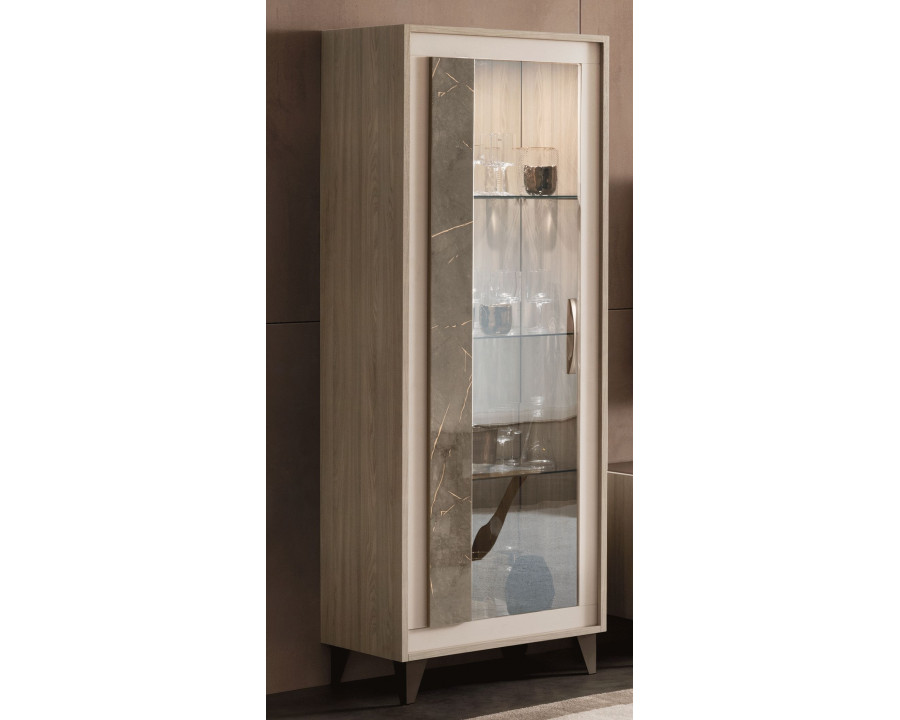 Arredoclassic - Arredoambra 1 Door Glass Cabinet