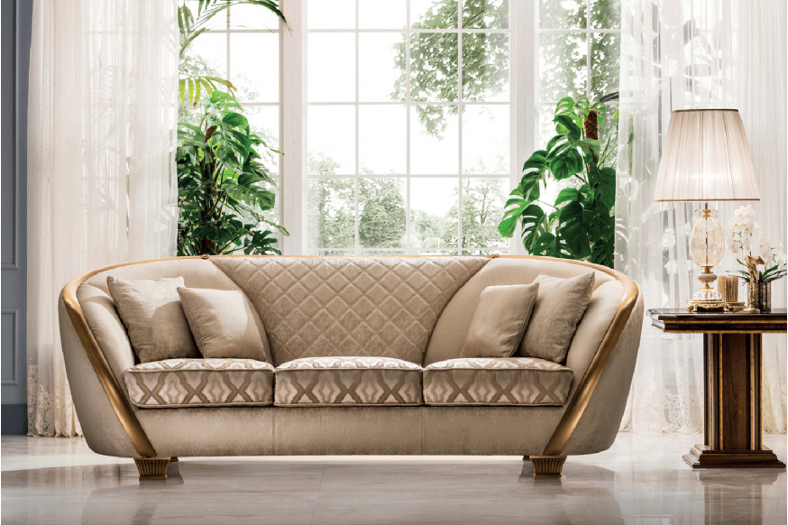 Arredoclassic™ Elisium Loveseat - Light Beige, Cat. B