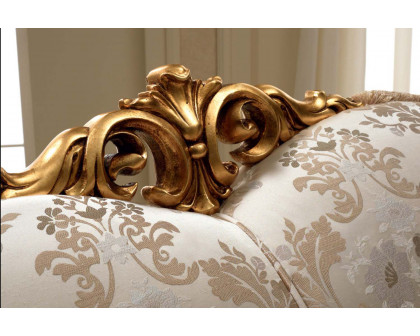 Arredoclassic Donatello Sofa With Bed - White/Gold, Cat. A