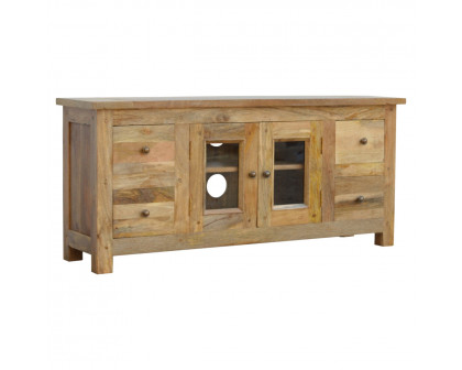 Artisan - Granary Glazed TV Unit with 4 Drawer