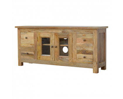 Artisan - Granary Glazed TV Unit with 4 Drawer