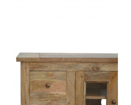 Artisan - Granary Glazed TV Unit with 4 Drawer