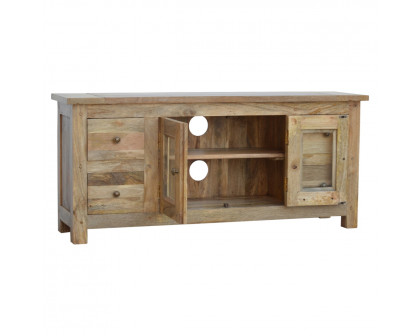 Artisan - Granary Glazed TV Unit with 4 Drawer